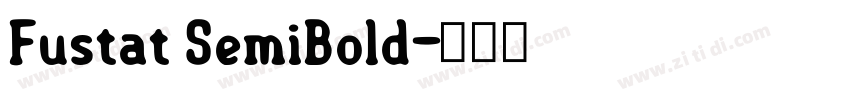 Fustat SemiBold字体转换